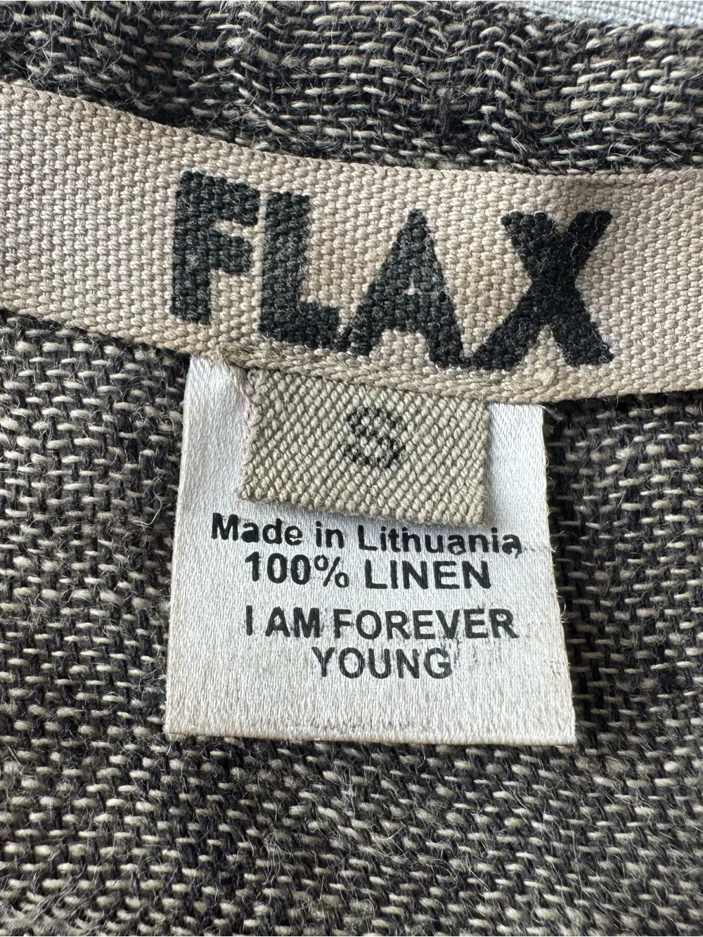 FLAX sheer linen ombre dress/ layer - Picture 8 of 9